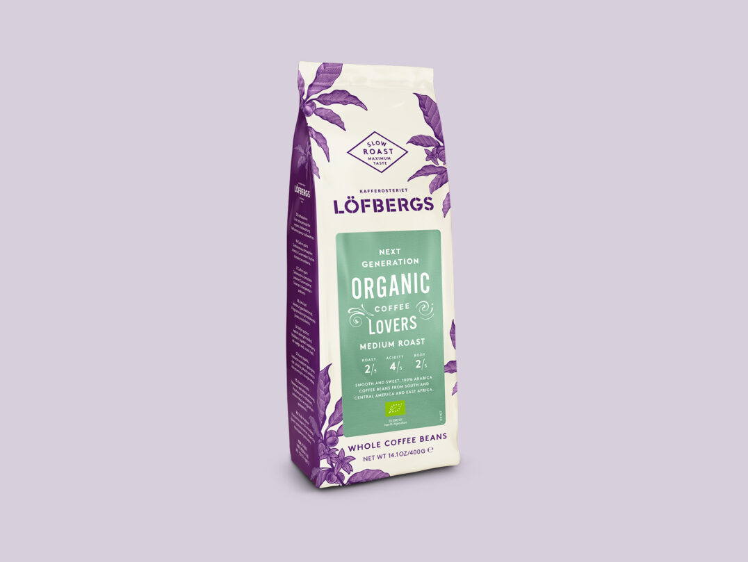 Hela kaffebönor Organic Medium