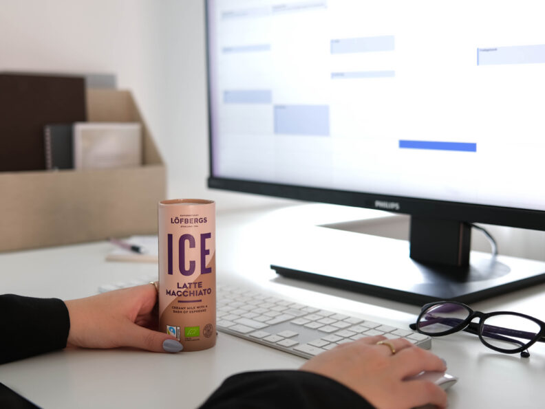 Iskaffe på jobbet ICE